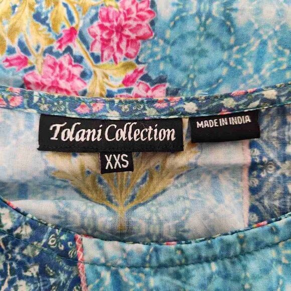 Tolani Collection shirt size XXS colorful kaftan - Picture 6 of 8